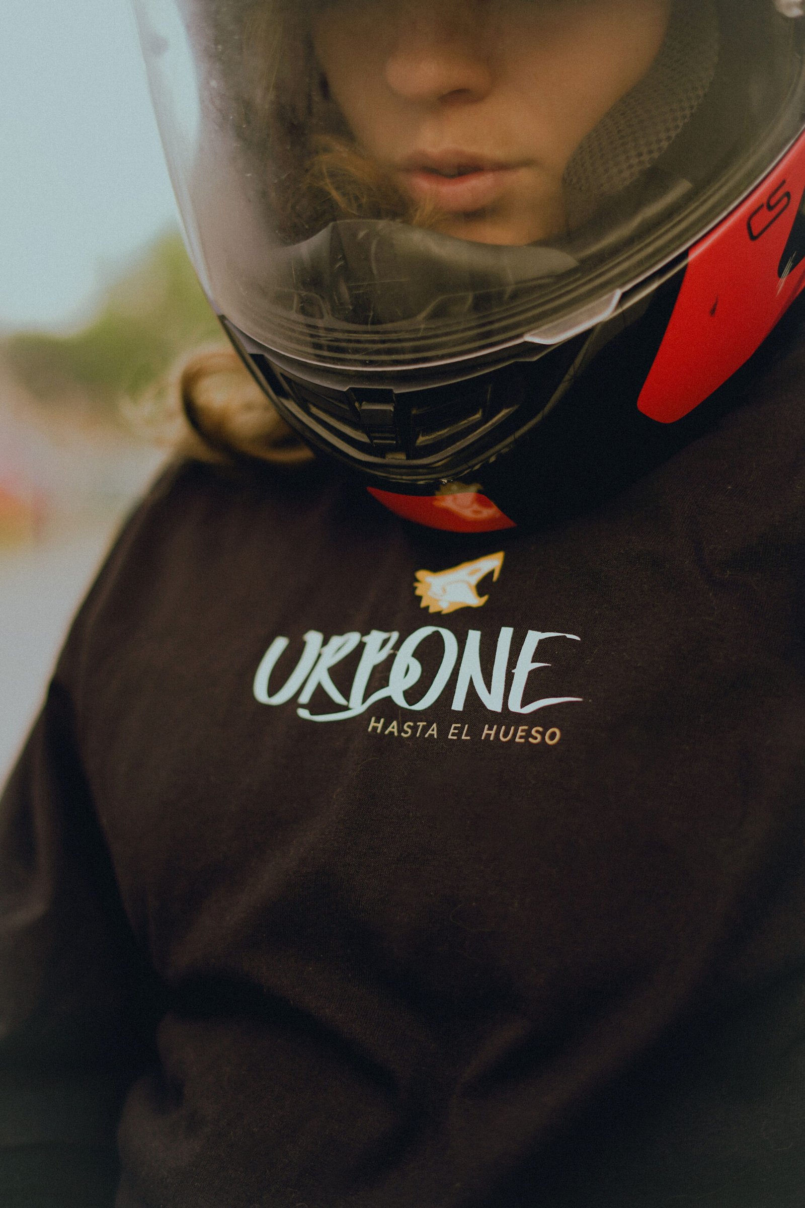 Playera streetwear urbana negra URBONE - Tigre en hueso